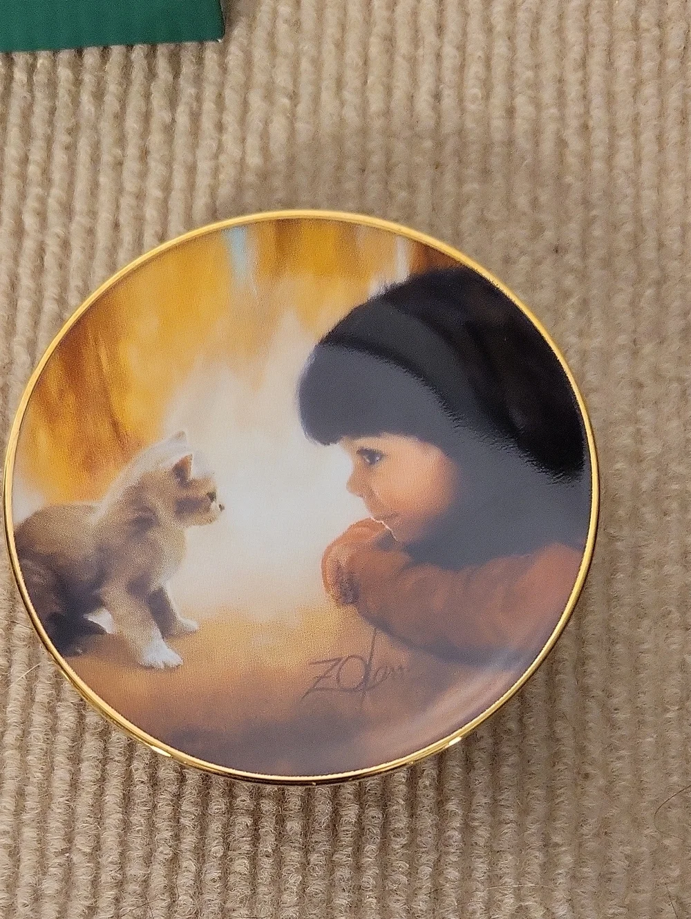 Donald Zolan Miniature Plate 